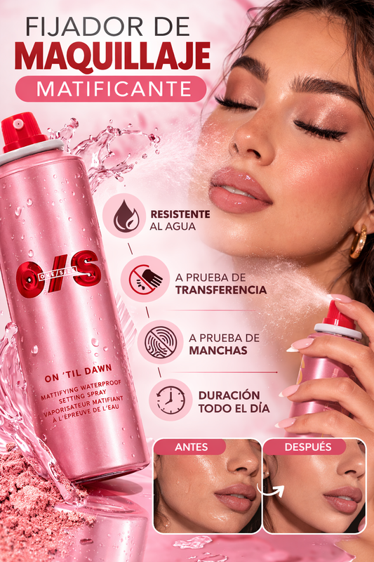 SPRAY MATIFICANTE FIJADOR DE MAQUILLAJE