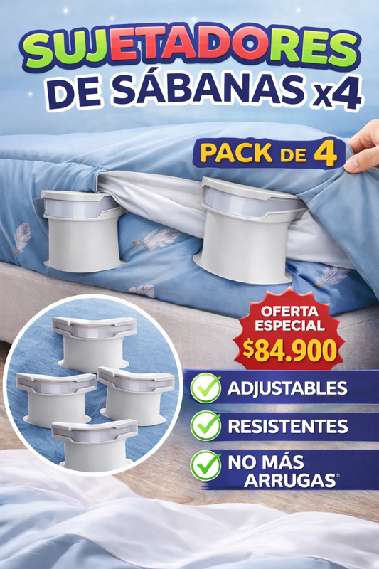 SUJETADOR DE SABANAS Set x 4 Drops