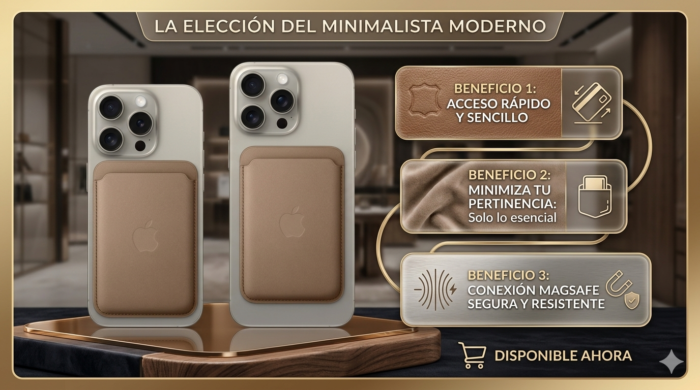 DEJA LA BILLETERA YA – Tarjetero MagSafe que lo cambia TODO 🔥