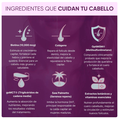 DETEN LA CAIDA Y RECUPERA TU CABELLO NATURALMENTE 💇‍♀️💜